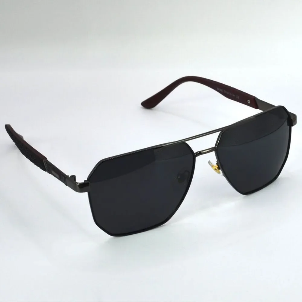 Gucci Men Aviator Sunglasses | Gunmetal/Black | Gray Lens | New | No Tags
